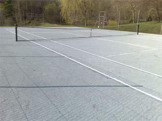 Gray Green Tennis Courts